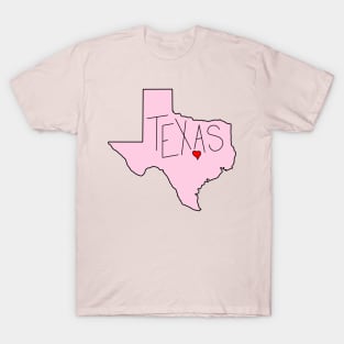 Pink Texas Austin T-Shirt